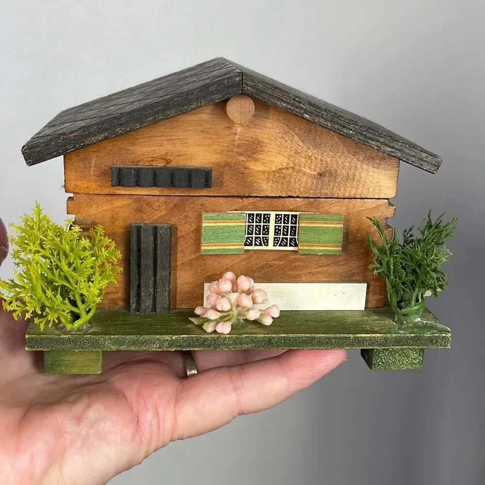 Vintage cabin chalet music box. Laura’s theme.